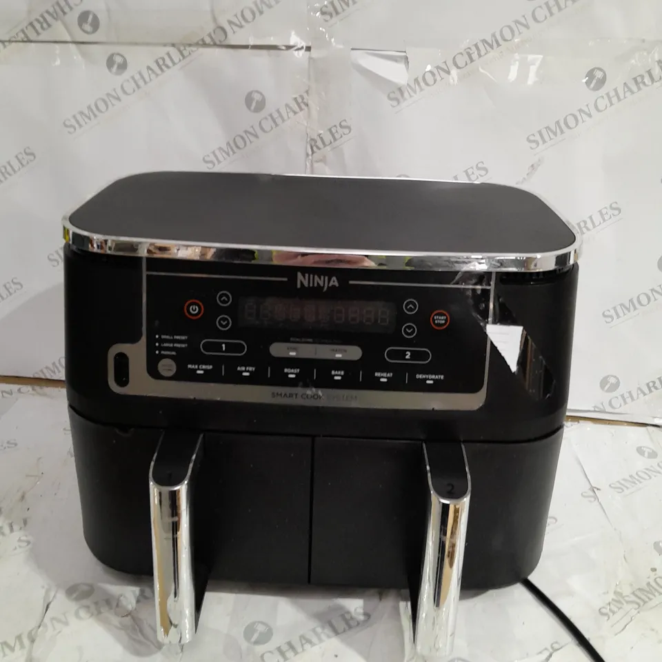 BOXED NINJA FOODI MAX 9.5L DUAL ZONE AIRFRYER AF451UK