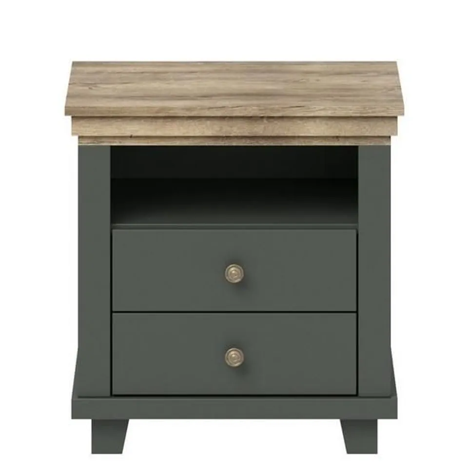 BOXED EVORA 2 DRAWER BEDSIDE -COLLECTION ONLY-