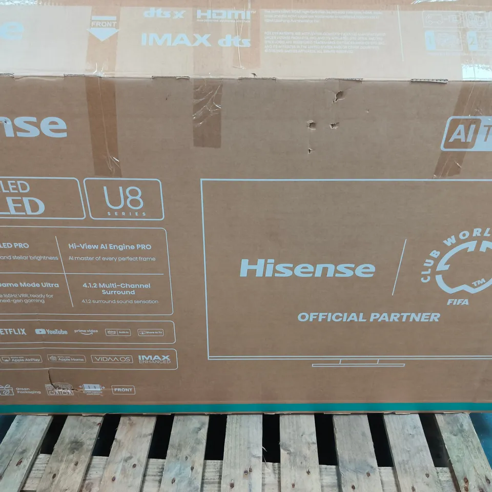 HISENSE 55-INCH MINILED ULED AI TV – U8 SERIES - BOXED 