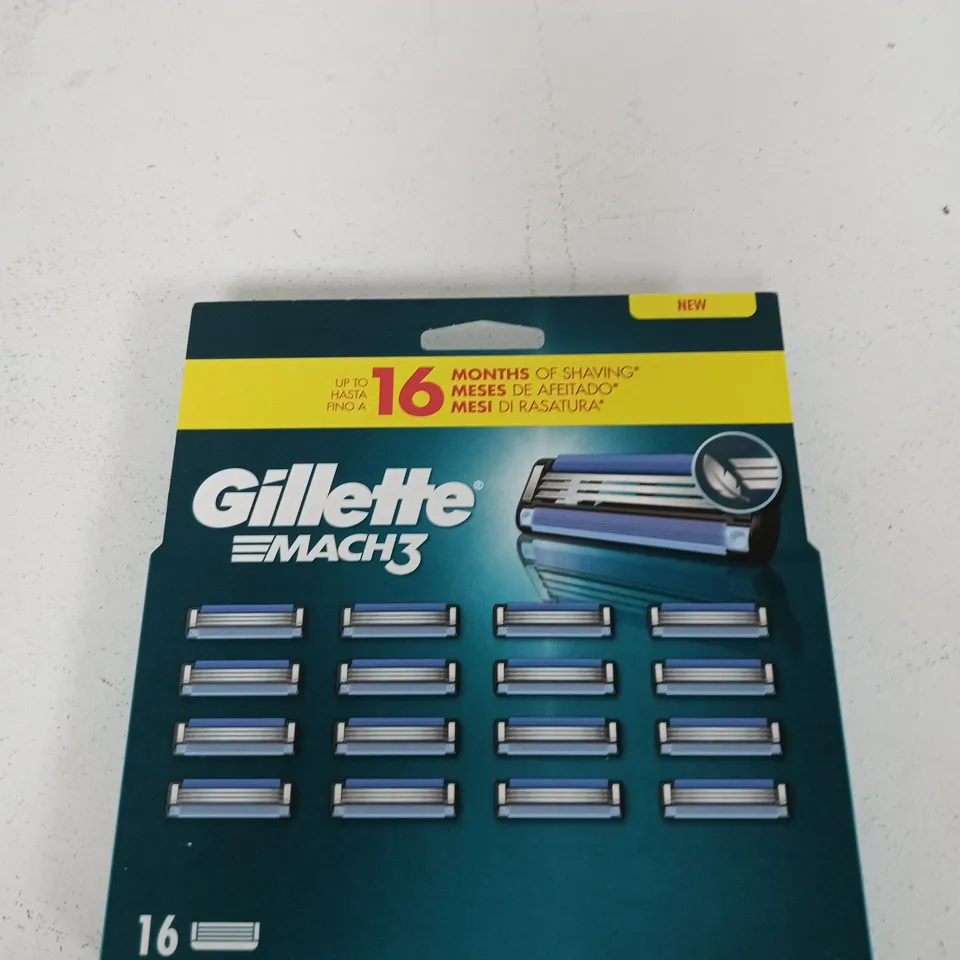 GILLETTE MACH3 RAZOR BLADES – 16 CARTRIDGES