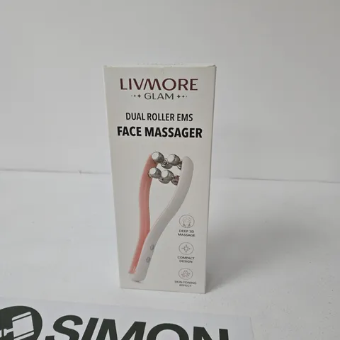 LIVMORE GLAM DUAL ROLLER EMS FACE MASSAGER