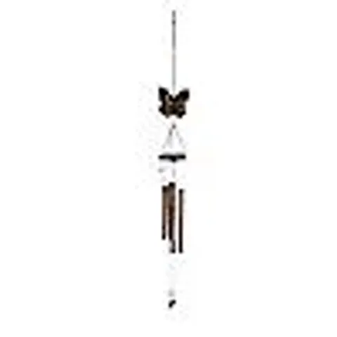 GARDEN STORIES BUTTERFLY WIND CHIME WITH SOLAR LIGHT