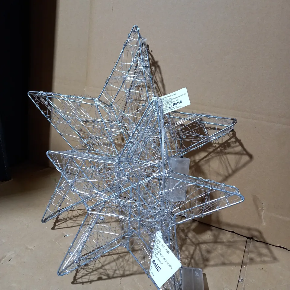 SET 2 LIGHT UP STAR ROOM DECORATIONS RRP £29.99