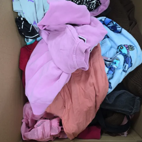 APPROXIMATELY 25 ASSORTED CLOTHING PRODUCTS IN VARIOUS STYLES & SIZES