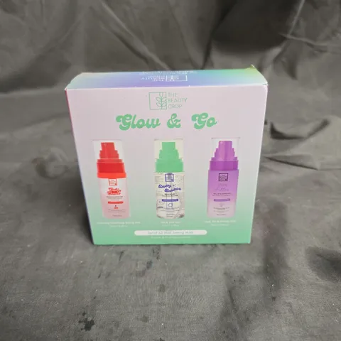 SEALED GLOW&GO BY THE BEAUTY CROP- 3 MINI SETTING MIST