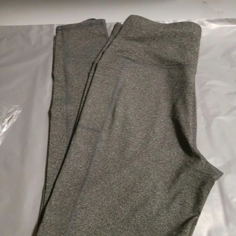 SKECHERS LADIES GO FLEX LEGGINGS CHARCOAL GREY SIZE LARGE