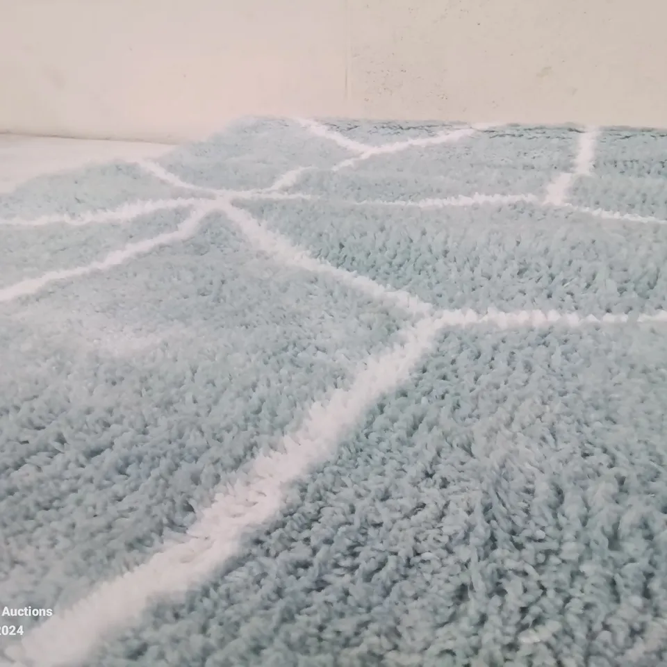 BRAND NEW PACO HOME 540 KAUNAS 70X120CM TURQUOISE BATH MAT