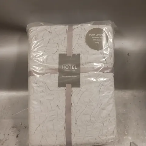 SEALED VERY HOME SEERSUCKER COTTON 180 THREAD COUNT DUVET COVER SET - KING