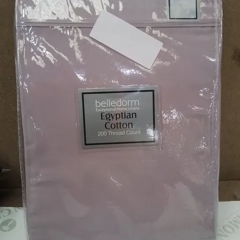 BRAND NEW BELLEDORM EGYPTIAN COTTON DOUBLE FLAT SHEET  -PURPLE-