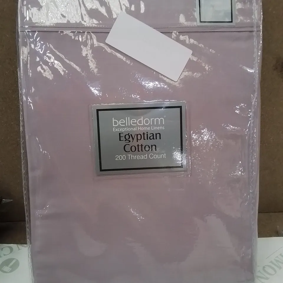 BRAND NEW BELLEDORM EGYPTIAN COTTON DOUBLE FLAT SHEET  -PURPLE-