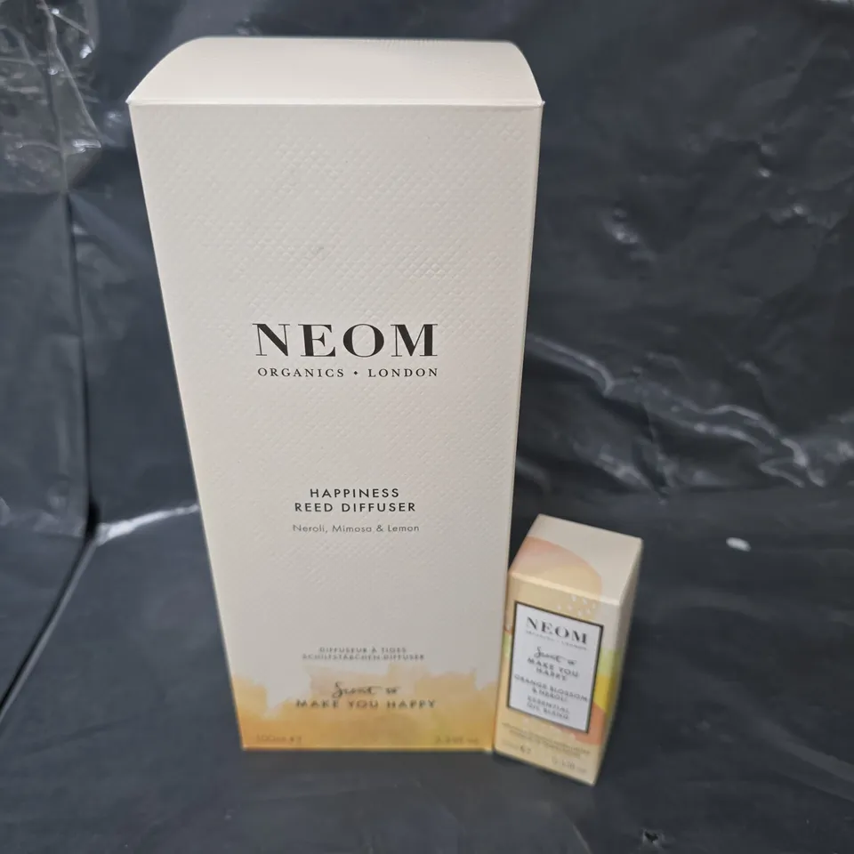 BOXED NEOM HAPPINESS REED DIFFUSER 