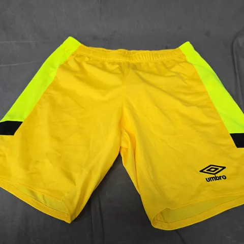 UMBRO GK SHORTS β EMPIRE YELLOW/BLACK, UK L