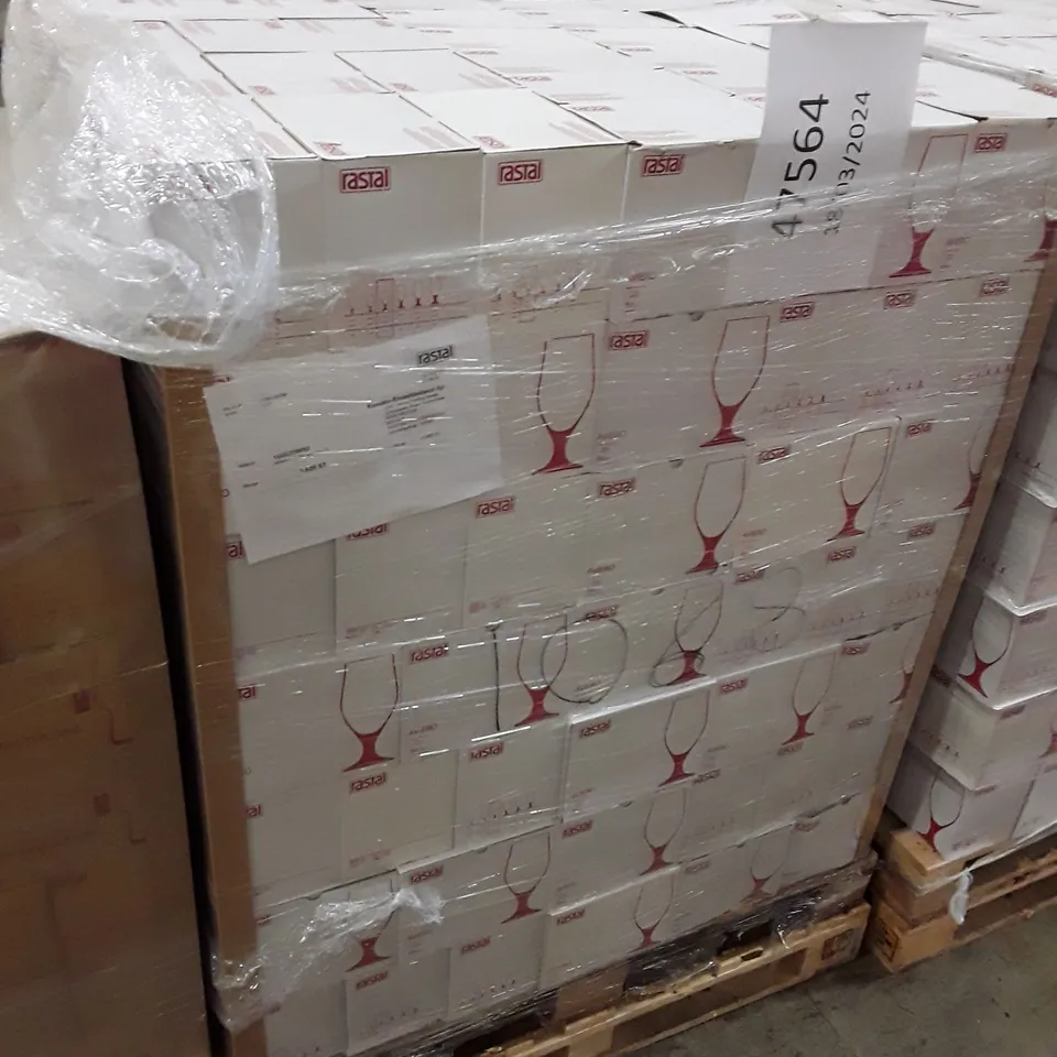 PALLET OF APPROXIMATELY 210 BOXES CONTAINING 6 RASTAL AVIERO 300ML GOBLETS  