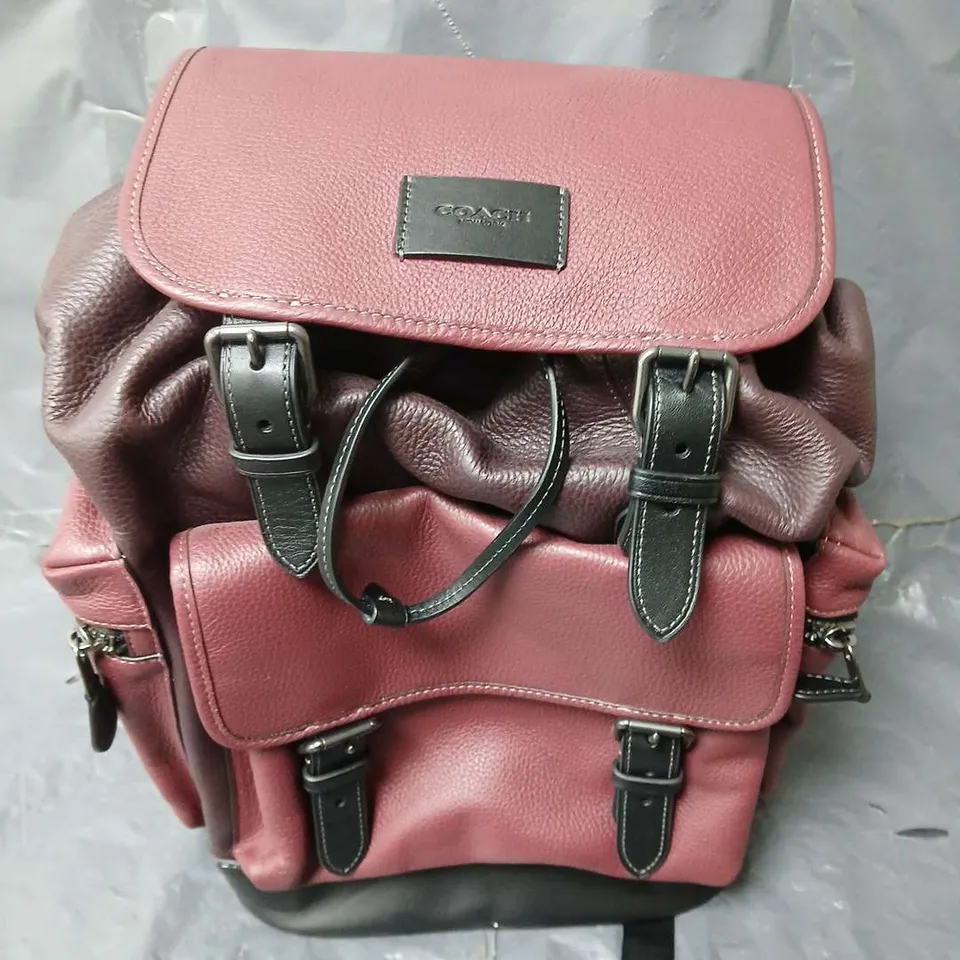 COACH SATCHEL RUCKSACK IN RED