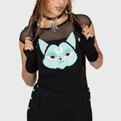 BRAND NEW KILLSTAR - LITTLE VAMPURR OVERALL - BLACK SIZE XXS