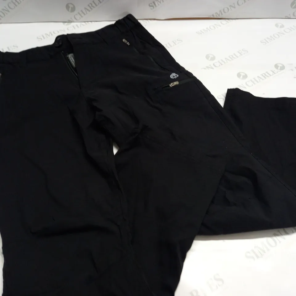 CRAGHOPPERS BLACK TROUSERS - 32" S
