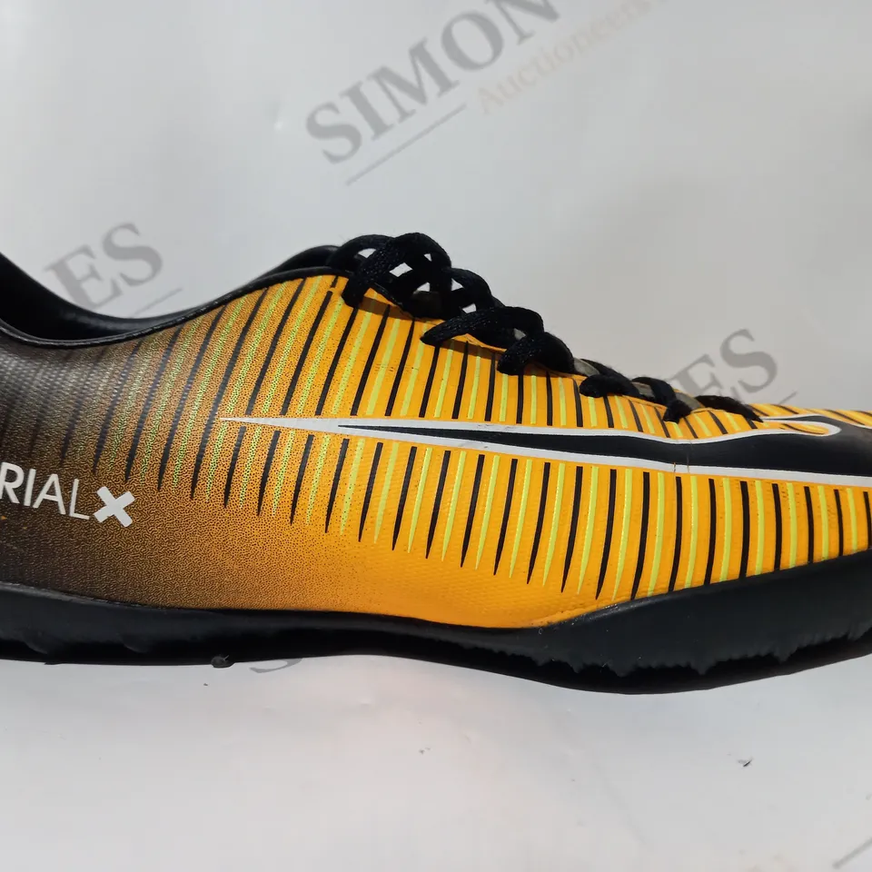 PAIR OF NIKE MERCURIAL X SHOES IN YELLOW/BLACK UK SIZE 3