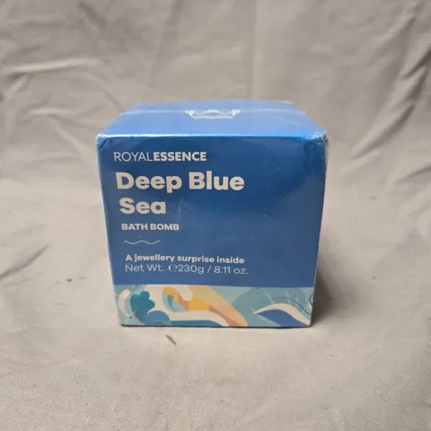BOXED AND SEALED ROYAL ESSENCE DEEP BLUE SEA BATH BOMB – 230G