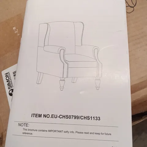 BOXED THEODOR ARMCHAIR - GREEN (1 BOX)