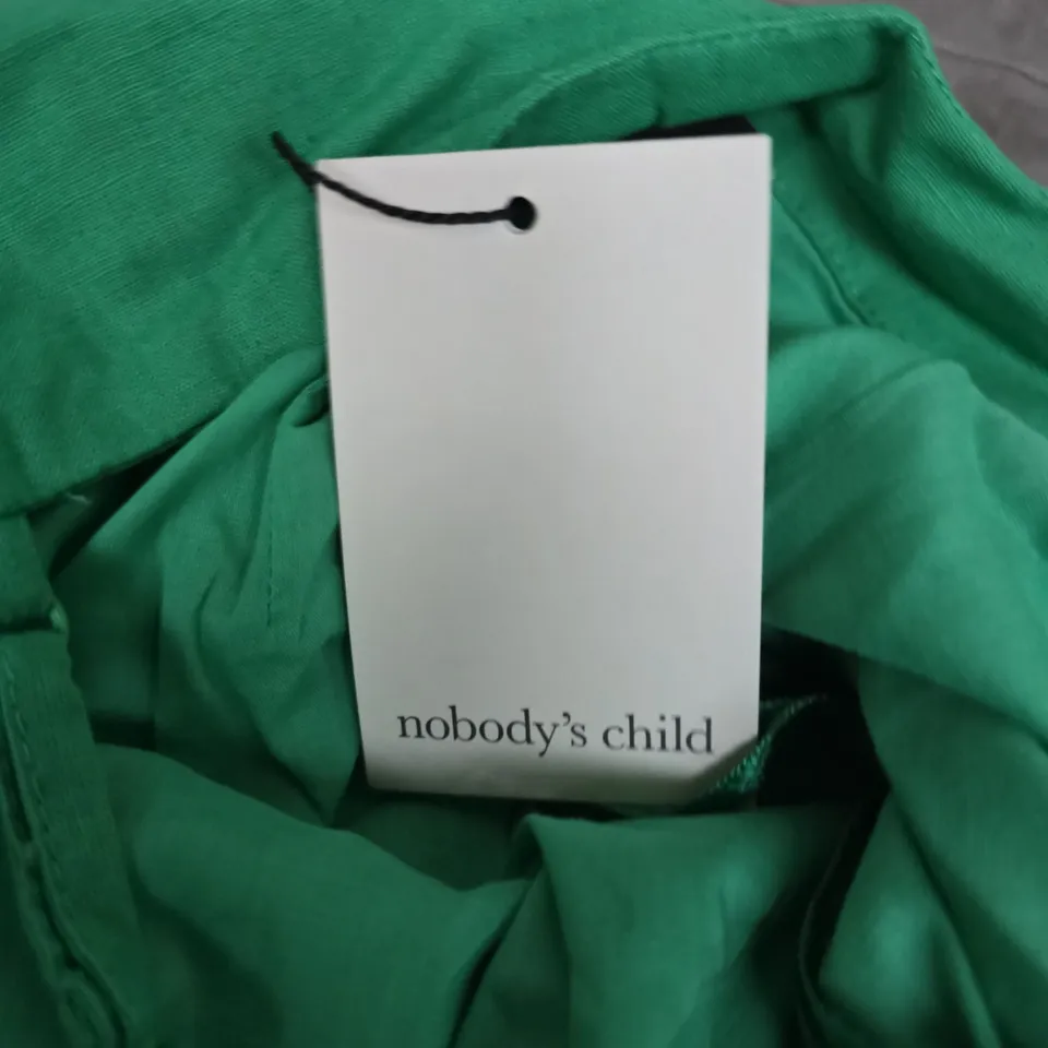 NOBODY'S CHILD PALMA MINI DRESS – GREEN, UK 10 (EU 38, USA 6)