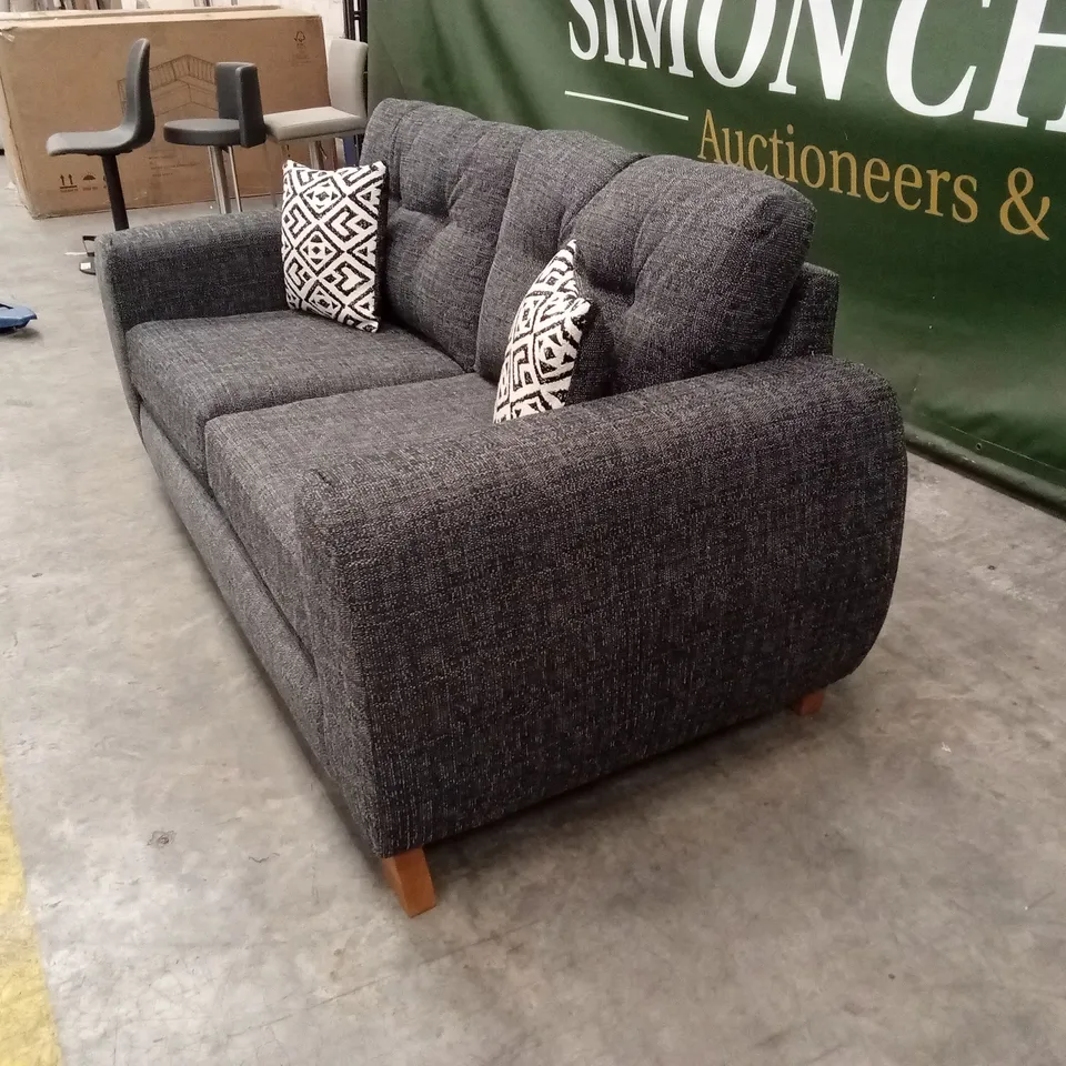 PRENT FABRIC 2 SEATER SOFA - GREY RRP £749