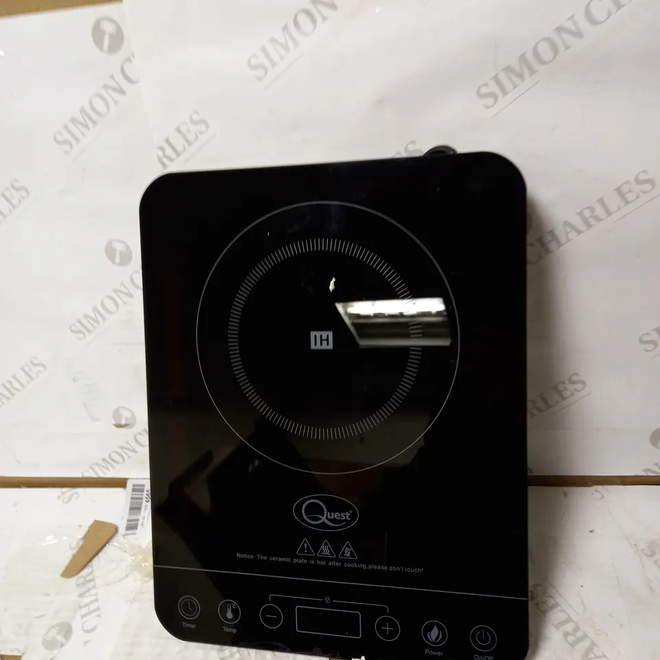 QUEST 35839 SINGLE DIGITAL INDUCTION CERAMIC PORTABLE HOB HOT PLATE
