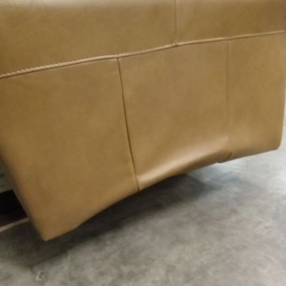 BAILEY 4 SEATER LEATHER SOFA - TAN RRP £849