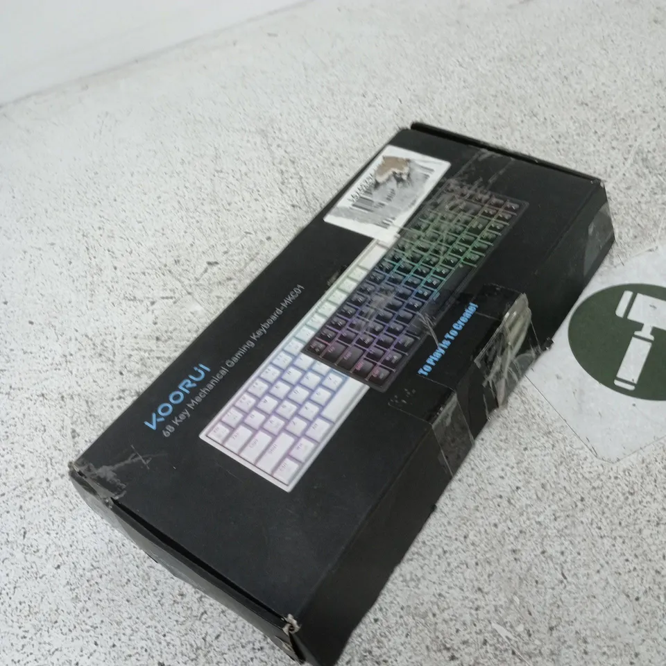 VOORUI 60% MECHANICAL GAMING KEYBOARD – BOXED (BOX DAMAGED)