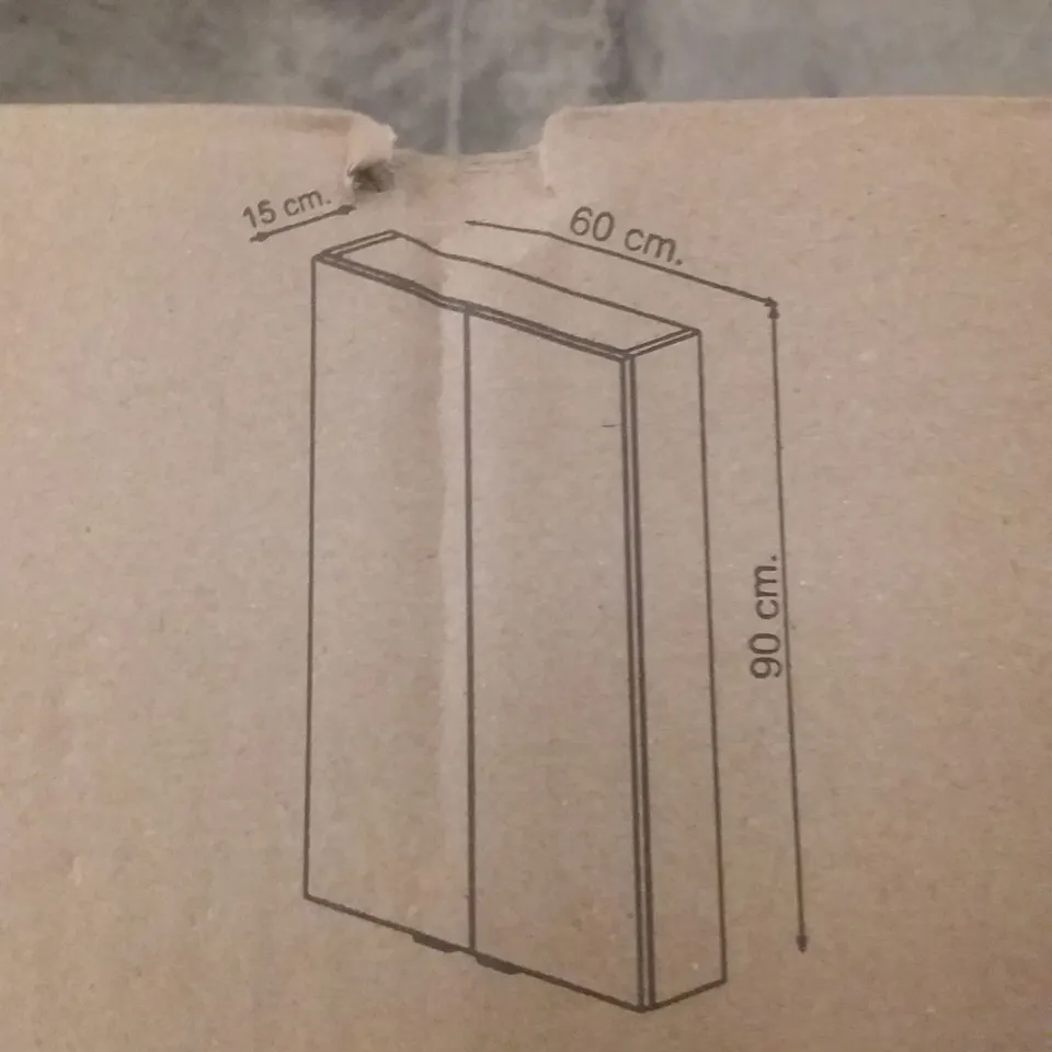 BOXED GOODHOME IMANDRA SLIM WALL CABINET 60×90×15CM