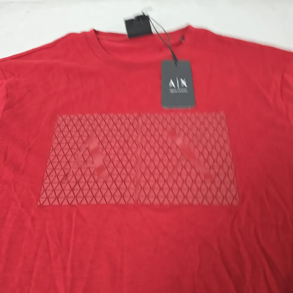 ARMANI EXCHANGE GRAPHIC TEE - SIZE LARGE