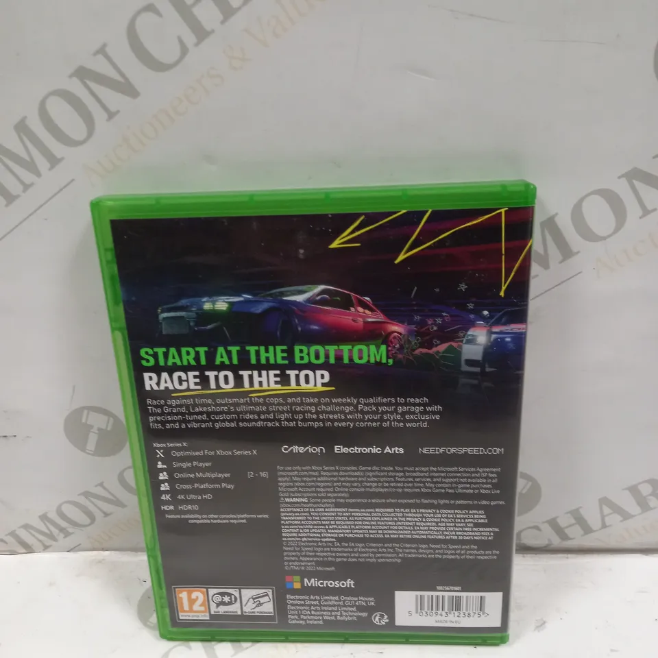 NFS UNBOUND ON XBOX SERIES X