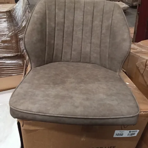BOXED SET OF 2 FAUX LEATHER DINING CHAIRS