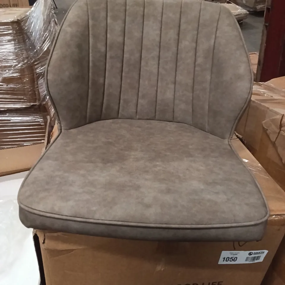 BOXED SET OF 2 FAUX LEATHER DINING CHAIRS