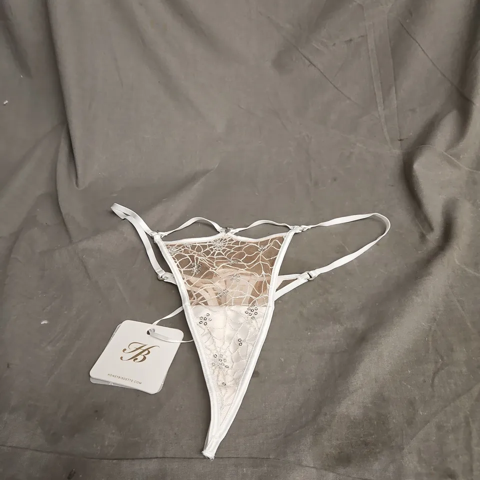 HONEY BIRDETTE SYLVIE STRING IVORY GLOW MEDIUM WITH TAGS