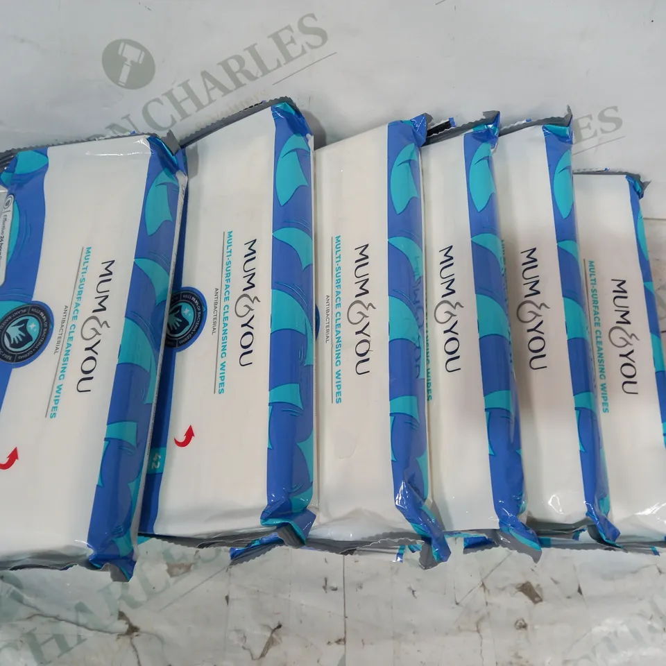 BOX OF APPROXIMATELY 5 PACKS OF MUM & YOU MULTI-SURFACE CLEANSING WIPES