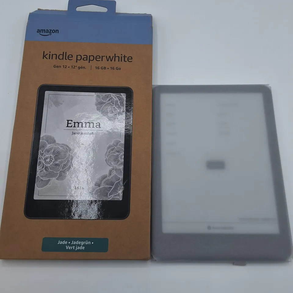 BOXED AMAZON KINDLE PAPERWHITE GEN 12 16GB IN JADE