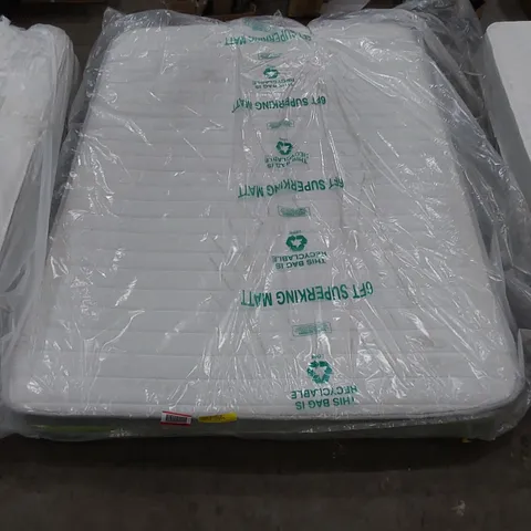 QUALITY BAGGED 4'6" DOUBLE HYBRID MEMORY FOAM OPEN COIL MATTRESS 