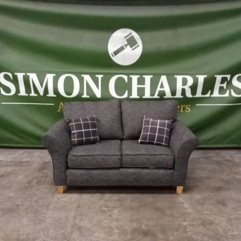 ALSOP 2 SEATER FABRIC SOFA - CHARCOAL