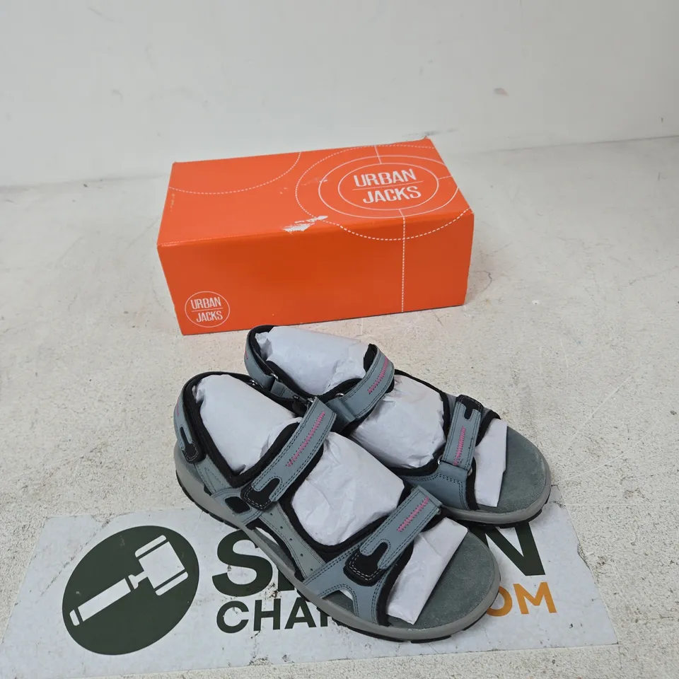 URBAN JACKS MANDY SANDALS – NAVY MULTI – UK 5.5 (EU 38) – PAIR
