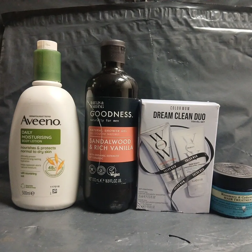 APPROXIMATELY 20 ASSORTED COSMETIC ITEMS TO INCLUDE AVEENO, BAYLIS & HARDING, ETC - COLLECTION ONLY
