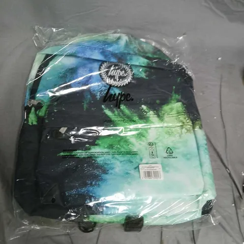 HYPE BACKPACK – GRADIENT BLUE/GREEN WITH LOGO