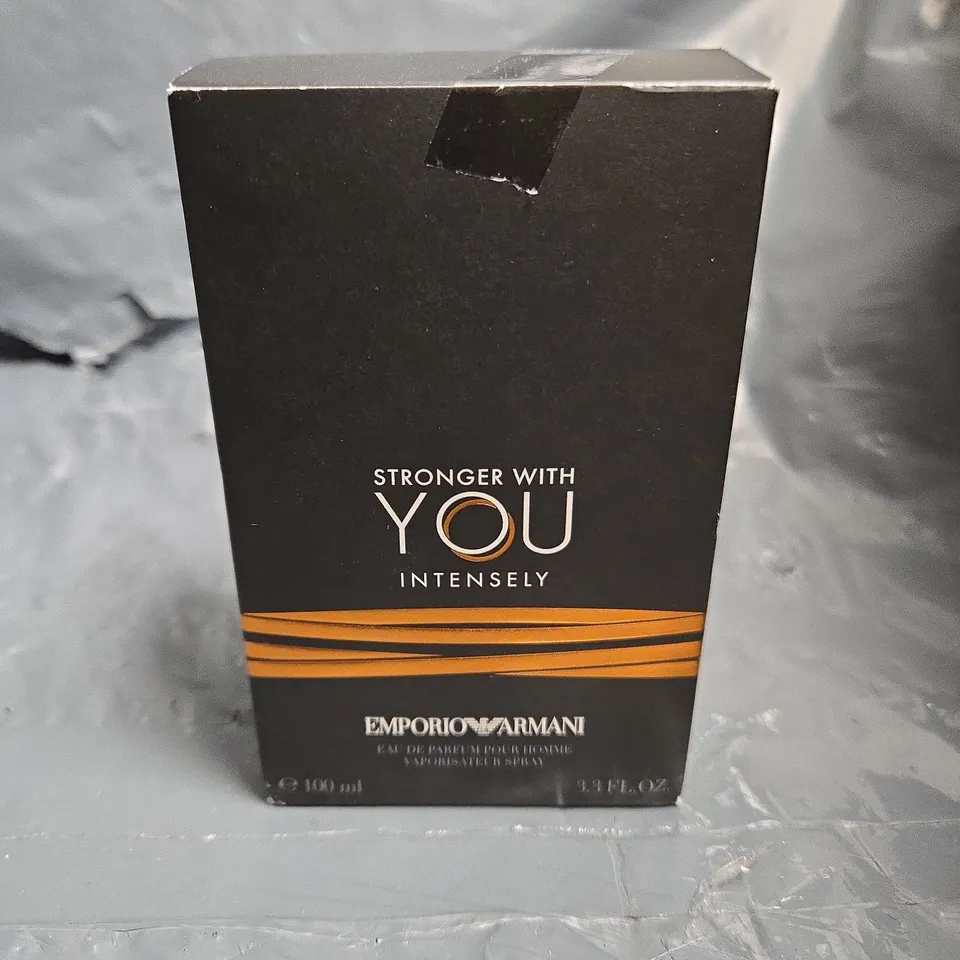 BOXED EMPORIO ARMANI STRONGER WITH YOU INTENSELY EAU DE PARFUM 100ML 