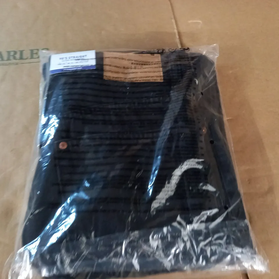 BAGGED 90'S DENIM ULTRA HIGH WAIST STRAIGHT FIT JEANS - UK 10