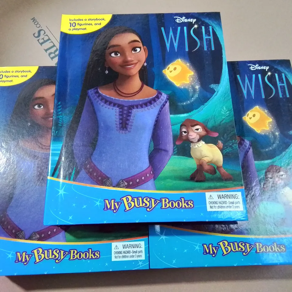 LOT OF 5 BRAND NEW DISNEY WISH MY BUSY BOOKS