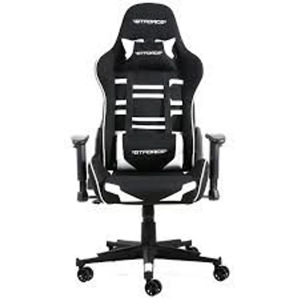 BOXED GT FORCE EVO CT LEATHER RACING SPORTS OFFICE CHAIR IN GREY