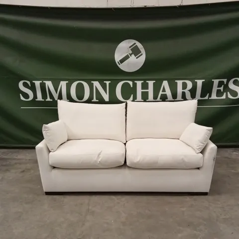 LANGDON 3 SEATER SOFA, CREAM HOUSE PLUSH FABRIC