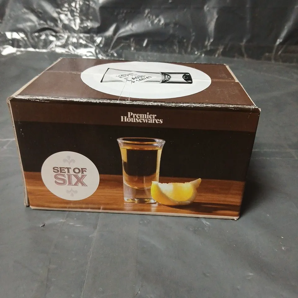LOT OF 4 BOXES (6 PER BOX) CLASSIC SHOT GLASSES - 35ML