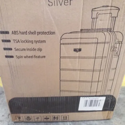 BOXED LUGG 20" JETSET TRAVEL SUITCASE - SILVER