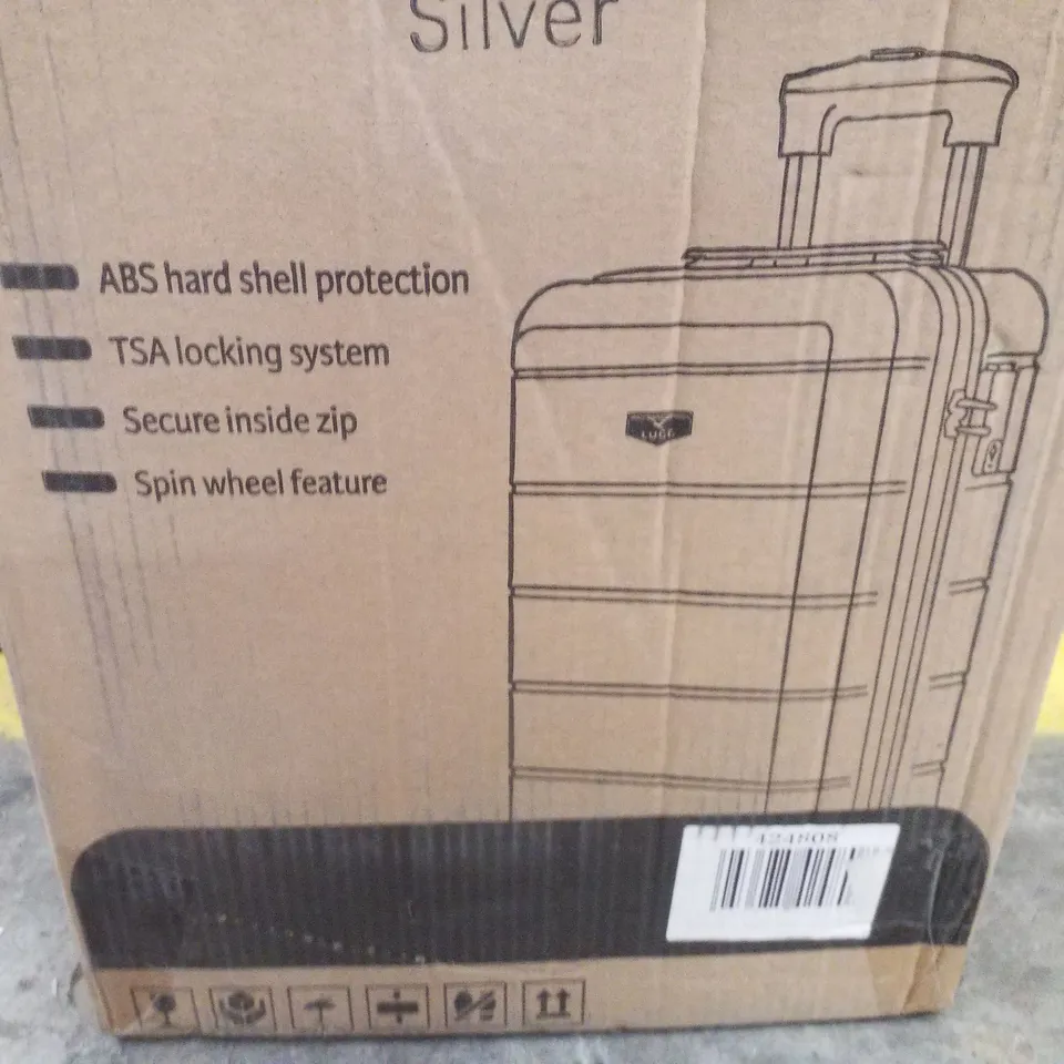 BOXED LUGG 20" JETSET TRAVEL SUITCASE - SILVER