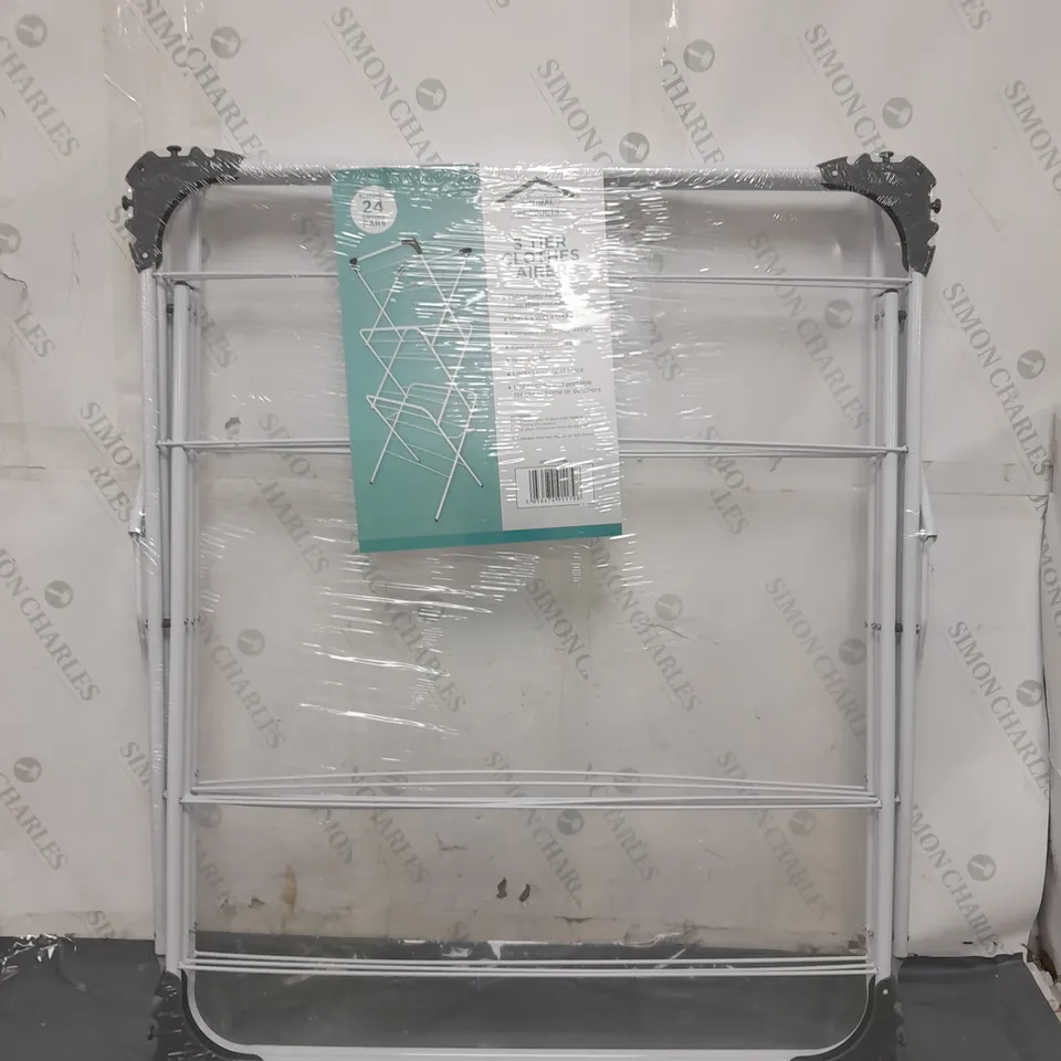 OPTIMAL PRODUCTS 3 TIER CLOTHES AIRER IN WHITE